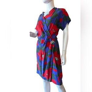 Liz Claiborne Silk Poppies Dress 
Size 12/L